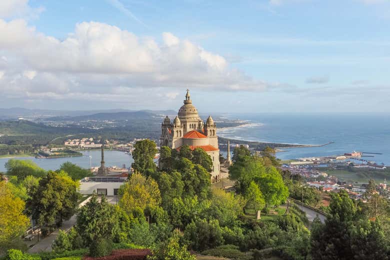 Panoramica del Santuario di Viana do Castelo
